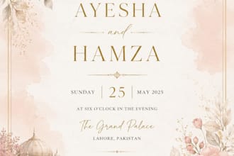design luxury and aesthetic invitation cards for any events and planning