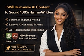 humanize ai content to sound natural, fluent, and human written