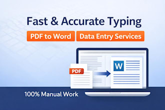 do fast and accurate typing or retyping of documents