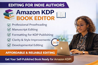 edit and proofread your book for amazon KDP publishing