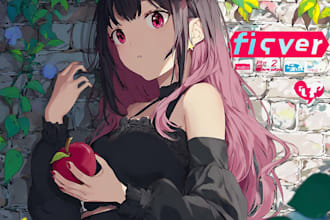 draw anime illustration, vtuber art, visual novel, wallpaper