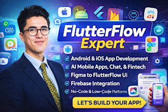 develop professional flutterflow mobile apps for ios android with firebase ai