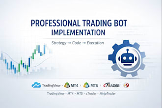 code a custom trading bot for tradingview, mt4, mt5, ctrader and ninjatrader