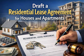 draft a residential lease agreement for houses and apartments