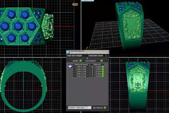 sculpt 3d jewelry design, belt buckle, pendant, earring, necklace, rings,