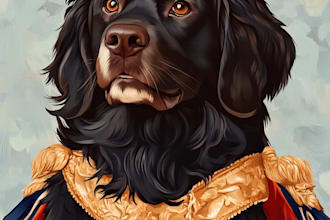make a custom pet portrait
