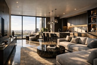 create photoreal VR walkthrough architecture ue5, 3d interior