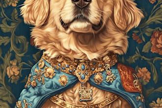 create an pet portrait
