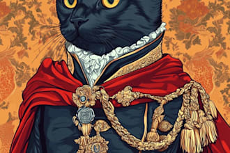 draw a custom memorial pet portrait from photo