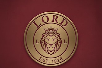 design a vintage lord logo with classic regal elegance