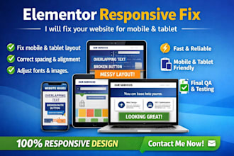 fix elementor responsive issues for mobile and tablet