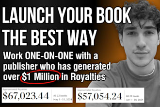 publish, optimize and launch your book on amazon KDP