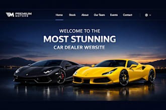 build used car website car dealership website auto dealership website