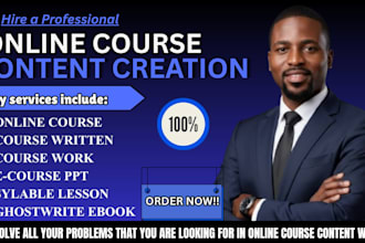 create ebook online course, curriculum, training content, online course content