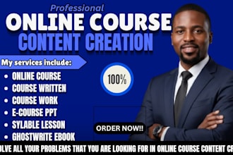 create ebook online course, curriculum, training content, online course content