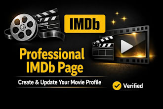 create and update imdb page for your movie