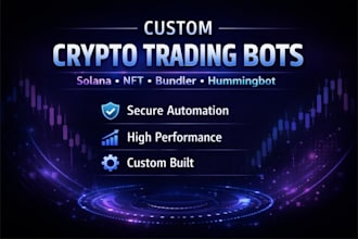 build crypto trading bot solana bot nft marketplace bot bundler humming bot x402