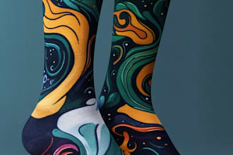 design custom and unique socks design