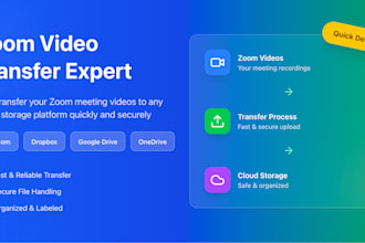 automate zoom video transfer to google drive dropbox onedrive