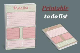 design a minimalist editable printable to do list