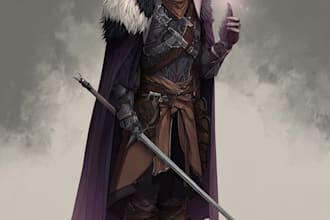draw fantasy and dnd illustration for your character