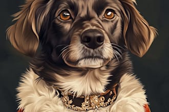 custom pet portrait, digital art, watercolor, pet memorials