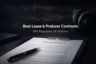 draft a music producer agreement, beat lease, or exclusive rights contract