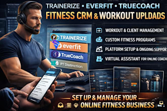 set up trainerize everfit truecoach fitness app upload and manage workout plans