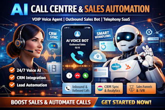 do ai call centre voip voice agent outbound sales bot telephony automation saas