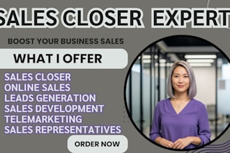 salesperson high ticket sales closer sales development lead generation