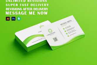 design modern business card design print ready