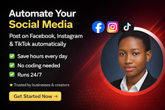 automate social media posting on facebook instagram linkedin twitter x tiktok