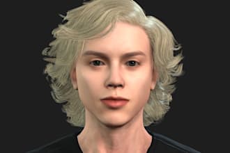 photorealistic 3d character,synthetic avatar, metahuman model,ue5 livelink face
