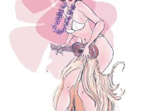 pin up girl and pin up girl illustration
