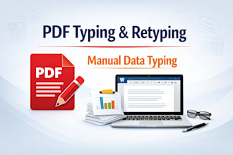 do accurate PDF typing and retyping into word