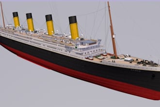 do 3d boat model 3d ship model yacht model tubgoat 3d marine warship 3d design