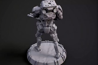 design custom 3d miniatures warhammer dnd space marine aos and battletech model