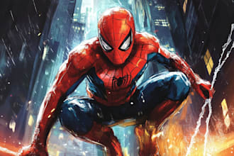 superhero character for comics