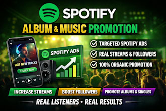 do spotify music promotion, spotify album promotion, spotify