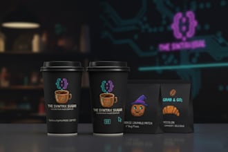 design a tech driven brand identity and UI UX