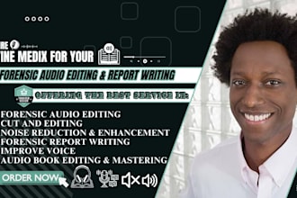 do audio cleanup, forensic audio editing,repair, noise reduction,and enhancement