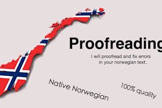 proofread your norwegian text