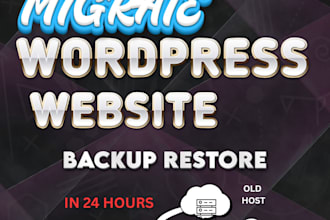 migrate your wordpress website from any host to cpanel hosting