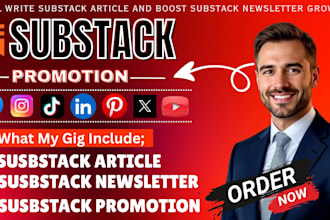 write substack article and boost substack newsletter growth organically