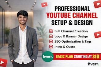 create and setup youtube channel