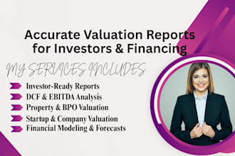business valuation with financial due diligence, bpo, property valuation reports