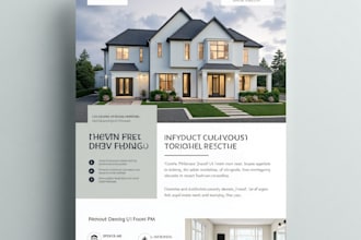 design professional one pager, flyer, or posters