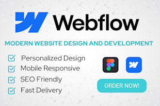 design and build a modern website in webflow
