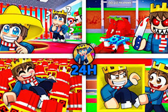 draw cartoon youtube thumbnails for roblox minecraft and more