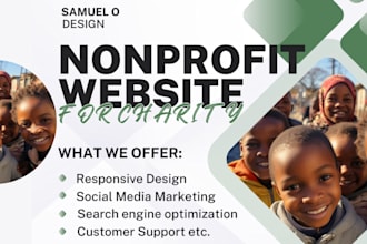 create nonprofit, charity, ngo, 501c3, donation, non profit website